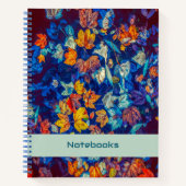 Farbenfrohe Blätter Herbst-Notebook Notizblock (Vorderseite)