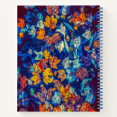 Farbenfrohe Blätter Herbst-Notebook Notizblock (Rückseite)
