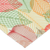 Farbenfrohe Blätter in modernem Design Tischdecke (Schrägansicht)