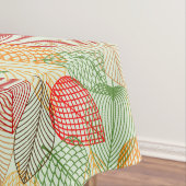 Farbenfrohe Blätter in modernem Design Tischdecke (Beispiel)