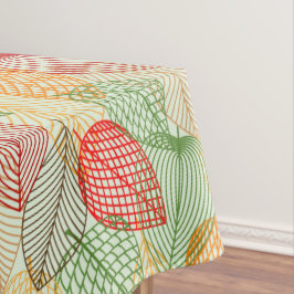 Farbenfrohe Blätter in modernem Design Tischdecke