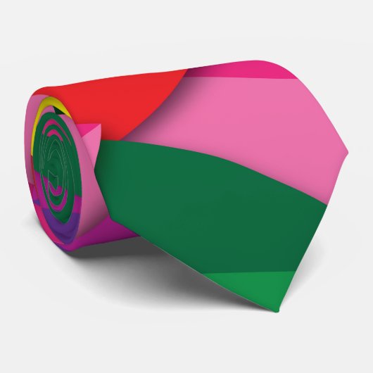 Farbenfrohe Blätter Krawatte (Gerollt)