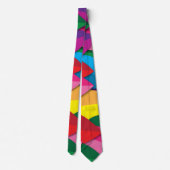 Farbenfrohe Blätter Krawatte (Rückseite)