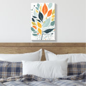 Farbenfrohe Blätter Leinwanddruck (Insitu (Schlafzimmer))