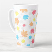 Farbenfrohe Blätter Milchtasse (Linke Ecke)
