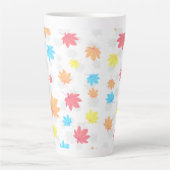 Farbenfrohe Blätter Milchtasse (Vorderseite)