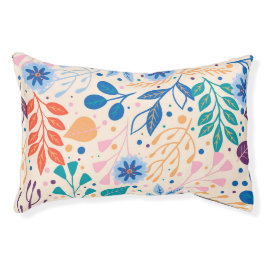 Farbenfrohe Blätter Moderne Folientypen Haustierbett