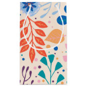 Farbenfrohe Blätter Moderne Folientypen Kleine Geschenktüte (Rückseite)