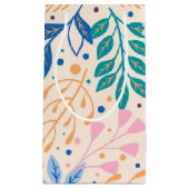 Farbenfrohe Blätter Moderne Folientypen Kleine Geschenktüte (Vorderseite)