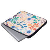 Farbenfrohe Blätter Moderne Folientypen Laptopschutzhülle (Vorne Knopf)