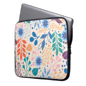 Farbenfrohe Blätter Moderne Folientypen Laptopschutzhülle (Vorderseite Links)