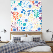 Farbenfrohe Blätter Moderne Folientypen Leinwanddruck (Insitu (Schlafzimmer))