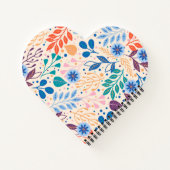 Farbenfrohe Blätter Moderne Folientypen Notizblock (Rückseite)