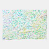 Farbenfrohe Blätter Muster Geschirrtuch (Horizontal)