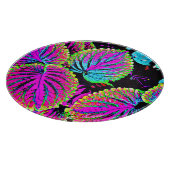 Farbenfrohe Blätter Muster Schneidebrett (Ecke)