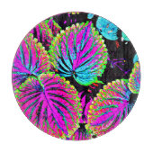 Farbenfrohe Blätter Muster Schneidebrett (Vorderseite)