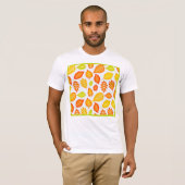Farbenfrohe Blätter Muster T-Shirt (Vorne ganz)