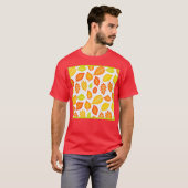 Farbenfrohe Blätter Muster T-Shirt (Vorne ganz)