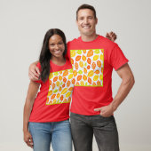 Farbenfrohe Blätter Muster T-Shirt (Unisex)