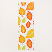 Farbenfrohe Blätter Muster Yogamatte (Rückseite)