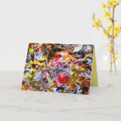 Farbenfrohe Blätter Pinakothek Züst Karte (Gelbe Blume)