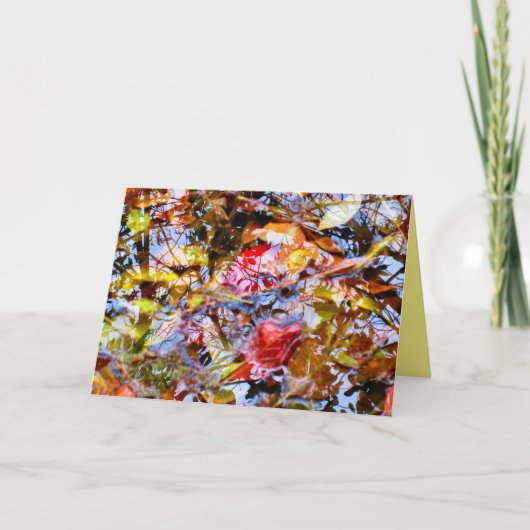 Farbenfrohe Blätter Pinakothek Züst Karte (Vorderseite)