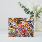 Farbenfrohe Blätter Pinakothek Züst Postkarte (Stehend Vorderseite)