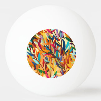 Farbenfrohe Blätter Tischtennisball