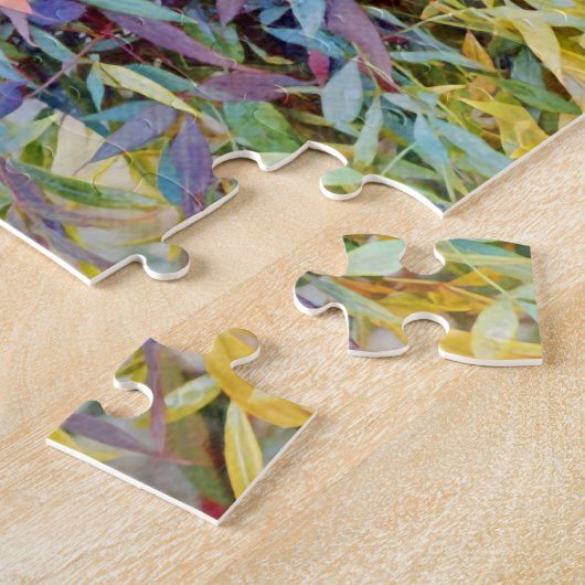 Farbenfrohe Blätter Tree Leaf Naturepuzzle Puzzle (Seite)