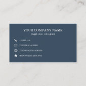 Farbenfrohe Blätter und Blume Visitenkarte (Rückseite)