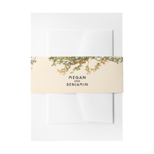 Farbenfrohe Blätter und Zweige Rustikale Fallen Einladungsbanderole (Vorderseite Beispiel)