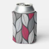 Farbenfrohe Blätter: von Hand gezeichnet nahtloses Dosenkühler (Kanne Rückseite)