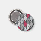 Farbenfrohe Blätter: von Hand gezeichnet nahtloses Magnet (Vorderseite/Rückseite)