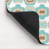Farbenfrohe blau-bräunliche/braune Medaille Mousepad (Ecke)