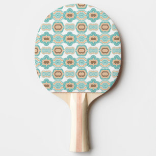 Farbenfrohe blau-bräunliche/braune Medaille Tischtennis Schläger