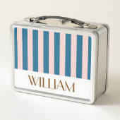 Farbenfrohe blaue, angepasste Geschenkidee Metall Brotdose (Rückseite)