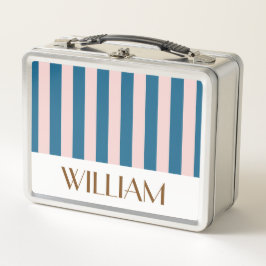 Farbenfrohe blaue, angepasste Geschenkidee Metall Brotdose