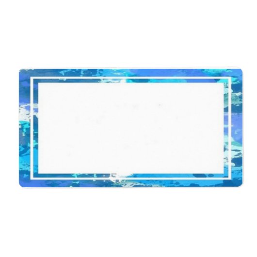 Farbenfrohe Blaue Grenzmarken (Vorne)