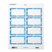 Farbenfrohe Blaue Grenzmarken (Vorne)