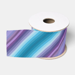 Farbenfrohe blaue lila Mode-Show inspirierte Strei Ripsband