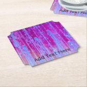 Farbenfrohe, blaue, Lila und rosa Abstrakte Kunst Untersetzer (angewinkelt)