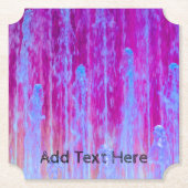 Farbenfrohe, blaue, Lila und rosa Abstrakte Kunst Untersetzer (Vorderseite)