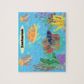 Farbenfrohe blaue Ozeane Kinderkünstlerisches Must Puzzle (Vertikal)