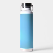 Farbenfrohe, blaue tropische Maca Trinkflasche (Rückseite)