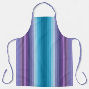 Farbenfrohe blaue und violette Mode inspirierte St Schürze