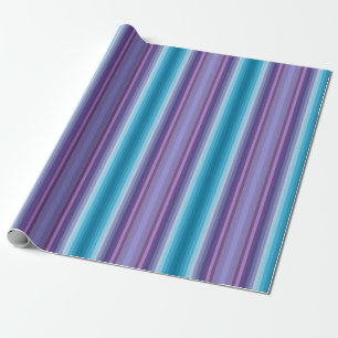 Farbenfrohe blaue violette Mode-Show inspirierte S Geschenkpapier