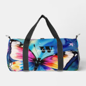 Farbenfrohe blaue Wasserfarbenflasche Duffle Bag (Vorderseite)