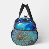 Farbenfrohe blaue Wasserfarbenflasche Duffle Bag (Rechts)