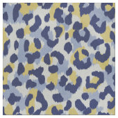 Farbenfrohe, blaugelbe Bettdecke Stoff (Nahaufnahme)