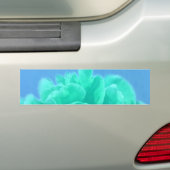 Farbenfrohe blaugrüne Blüte Autoaufkleber (Auf Auto)